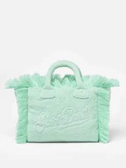 Borsa a mano Colette Terry verde salvia in rilievo