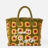Borsa a spalla all'uncinetto con fiore