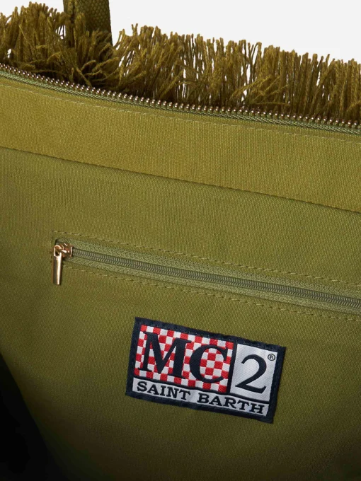 Borsa a spalla all'uncinetto con fiore