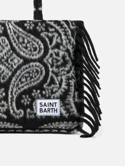Borsa a spalla blanket Vanity con stampa bandana nera
