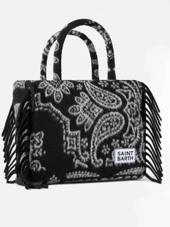 Borsa a spalla blanket Vanity con stampa bandana nera