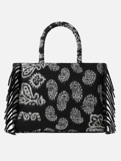 Borsa a spalla blanket Vanity con stampa bandana nera