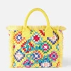 Borsa a spalla Vanity all'uncinetto con motivo