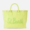 Borsa a spalla Vanity in tela verde chiaro