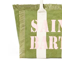 Borsa a spalla Vanity in canvas con stampa logo