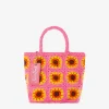 Borsa all'uncinetto girasole