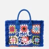 Borsa Colette blu all'uncinetto
