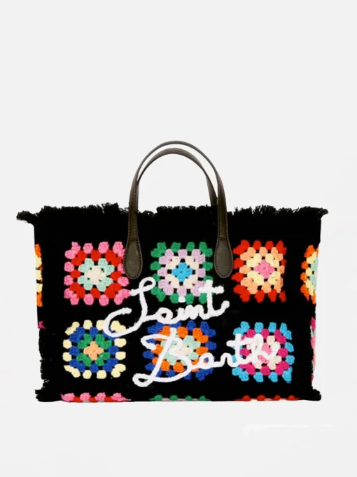 Borsa Colette con piastrelle all'uncinetto