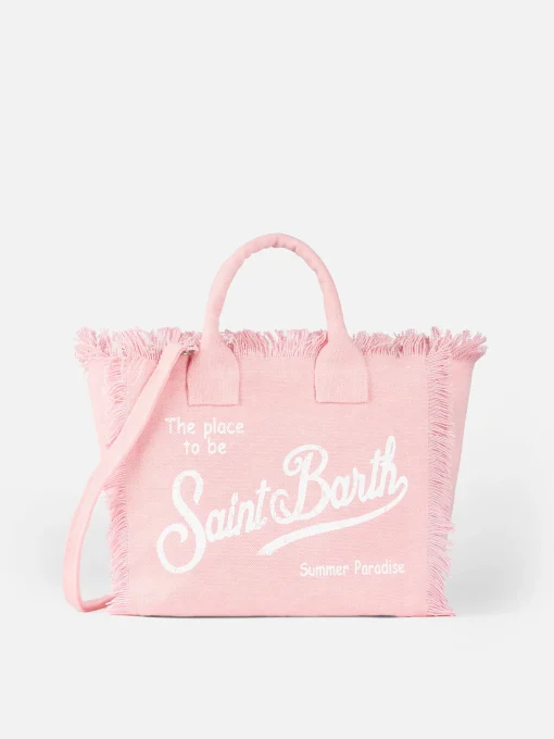Borsa Colette in tela di cotone rosa