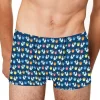 Boxer intimo stampa micro galli e sveglie