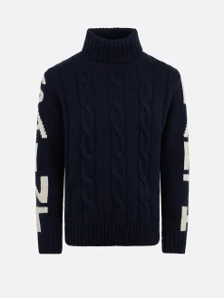 Boy cable knit cashmere blend sweater Fisherman Jr