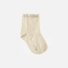 Calzini da donna beige lurex