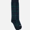 Calzini lunghi da uomo con stampa jacquard tartan