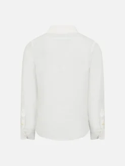 Camicia Agnes in lino bianco da bambino