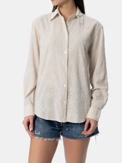 Camicia classica da donna in cotone Sangallo Meredith