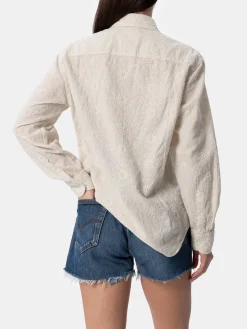 Camicia classica da donna in cotone Sangallo Meredith