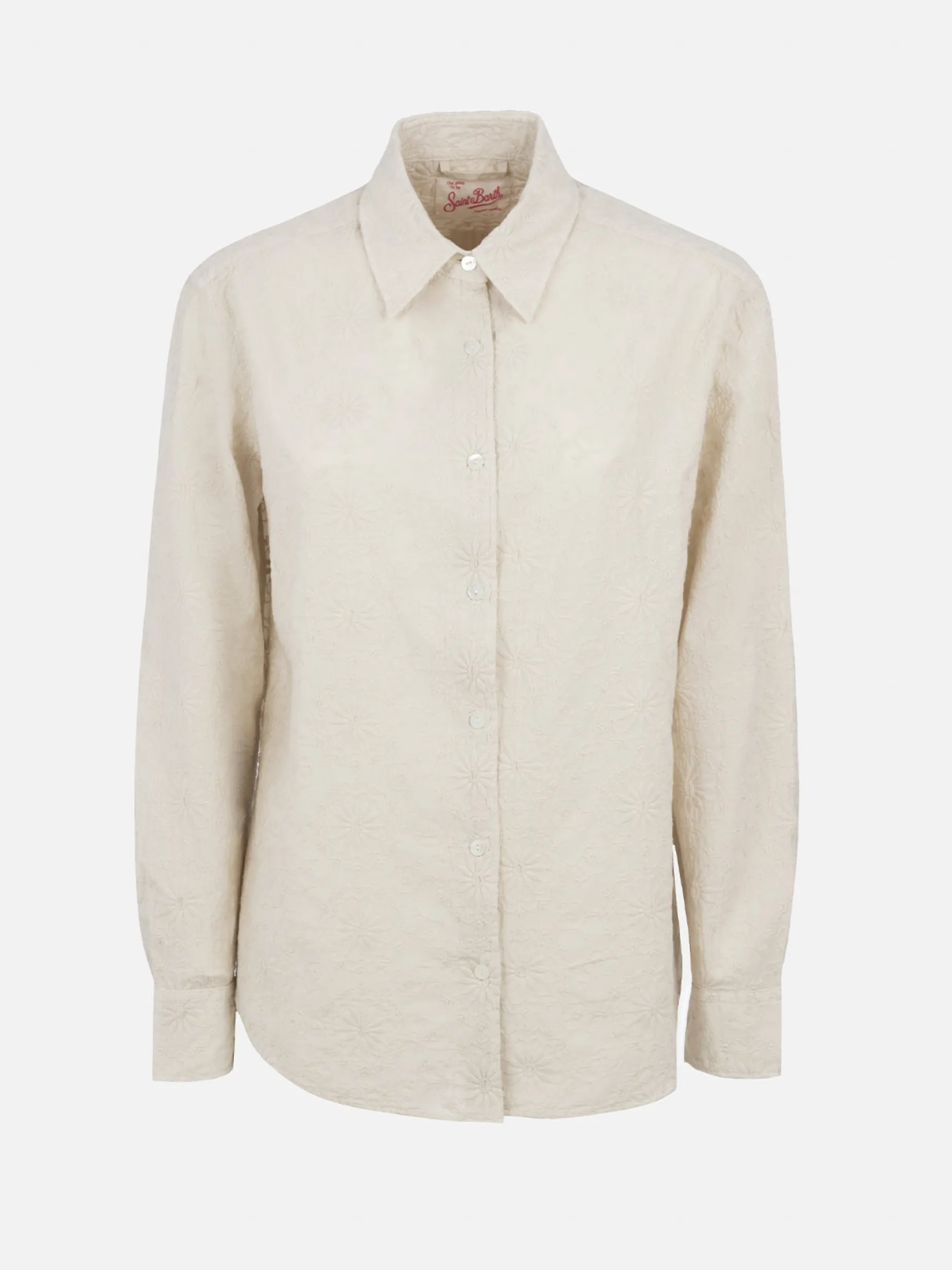 Camicia classica da donna in cotone Sangallo Meredith