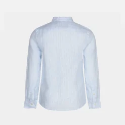 Camicia da bambino a righe in lino