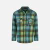 Camicia da bambino con stampa tartan