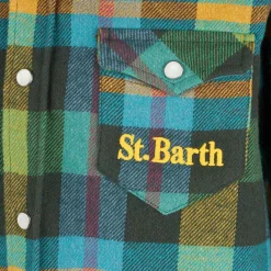 Camicia da bambino con stampa tartan