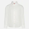 Camicia da bambino in lino bianco