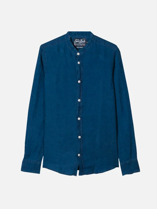 Camicia da bambino in lino denim