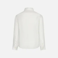 Camicia da bambino in lino bianco