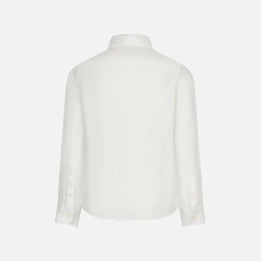 Camicia da bambino in lino bianco