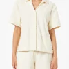 Camicia da donna Sheila in spugna goffrata sebra