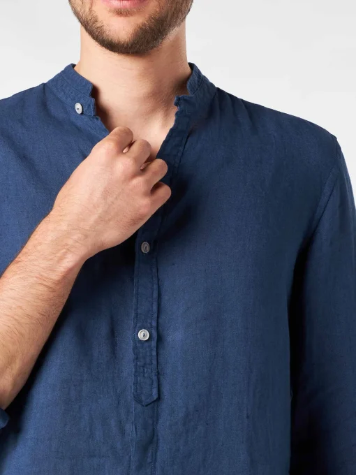 Camicia da uomo blu