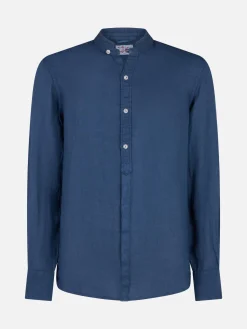 Camicia da uomo blu