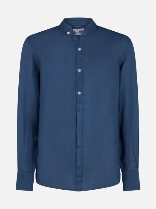 Camicia da uomo blu