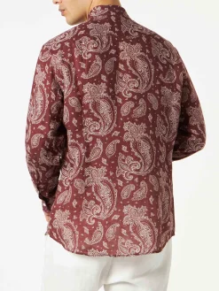 Camicia da uomo con stampa paisley