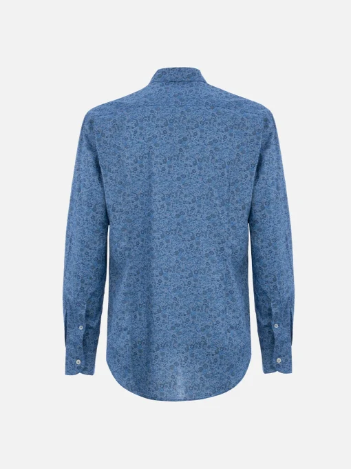 Camicia da uomo Emma&Georgina in mussola di cotone Sikelia | REALIZZATO CON TESSUTO LIBERTY