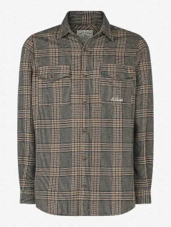 Camicia da uomo in lana con fantasia Principe di Galles