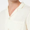 Camicia da uomo in lino Kalea con ricamo fiori