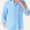Camicia da uomo Pamplona in lino a righe
