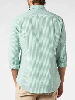 Camicia da uomo Pamplona a righe in seersucker