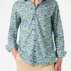 Camicia da uomo Sikelia in mussola di cotone con stampa funghi | EDIZIONE SPECIALE LIBERTY