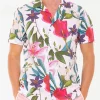 Camicia da uomo stampa tropicale