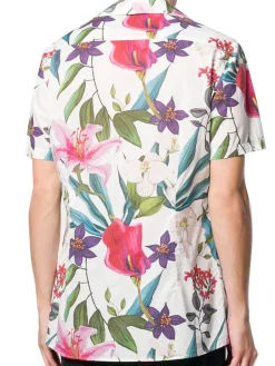 Camicia da uomo stampa tropicale