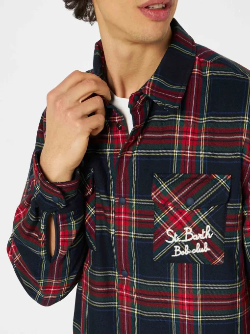 Camicia over con taschino e ricamo St. Barth Bob Club