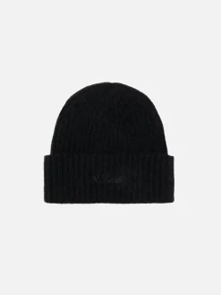 Cappello a coste nero da uomo Wengen