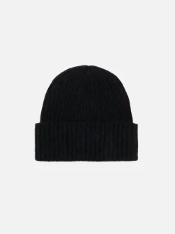 Cappello a coste nero da uomo Wengen