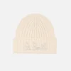 Cappello bianco da bambina Wengen con ricamo lurex St. Barth