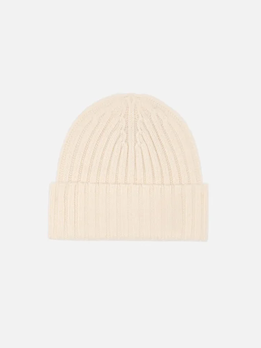 Cappello bianco da bambina Wengen con ricamo lurex St. Barth