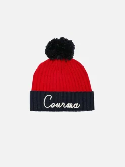 Cappello da bambino con ricamo Courma e pompon