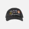 Cappello da baseball ricamato in denim Davis con ricamo Sole, whisky e sei in pole position | VACANZE DI NATALE EDIZIONE SPECIALE