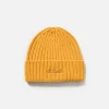 Cappello da uomo in cashmere a coste color senape Wengen