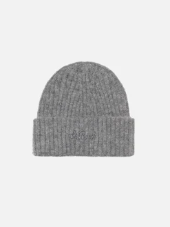 Cappello da uomo in costina grigio melange Wengen